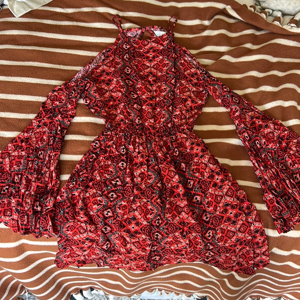 Red summer dress